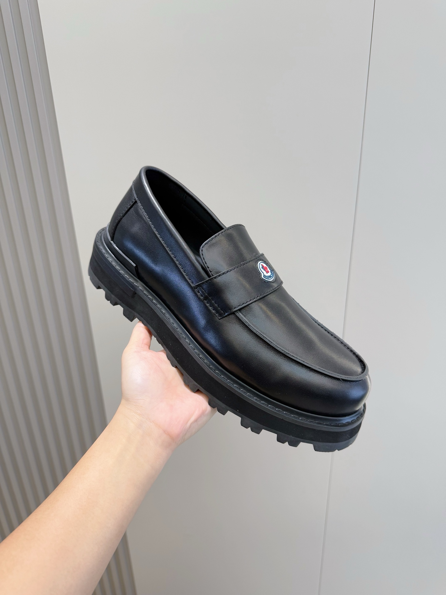 Moncler Male Leather Shoes Cow Leather M-l-s