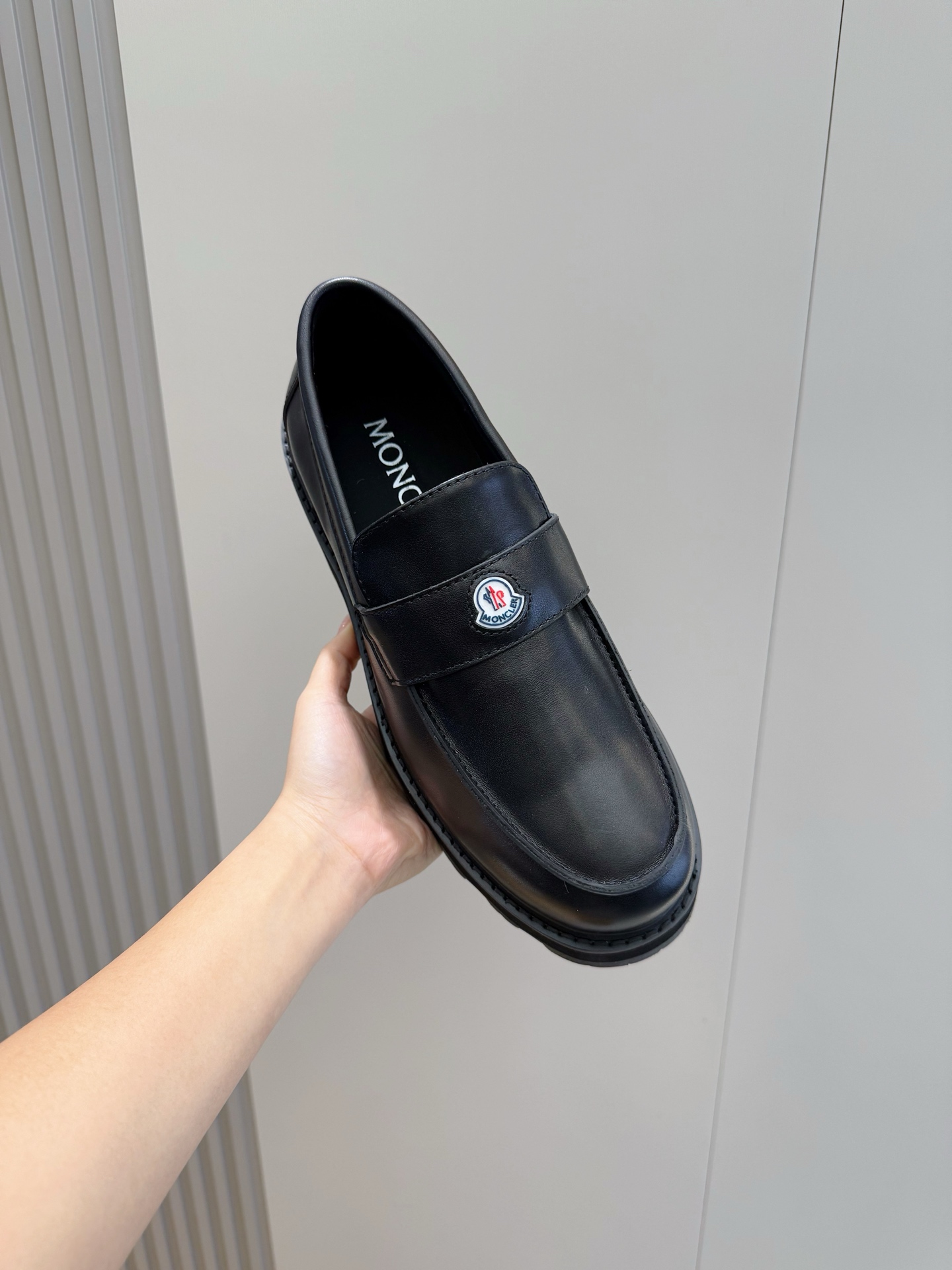 Moncler Male Leather Shoes Cow Leather M-l-s