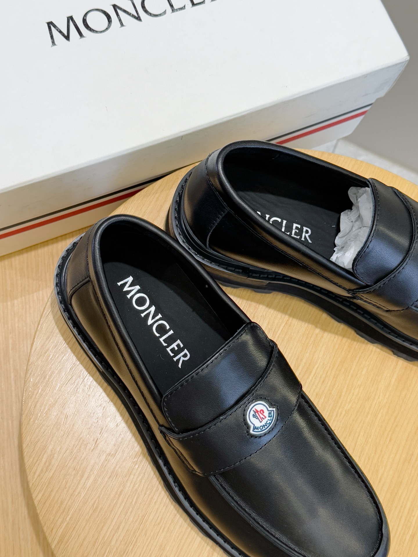 Moncler Male Leather Shoes Cow Leather M-l-s