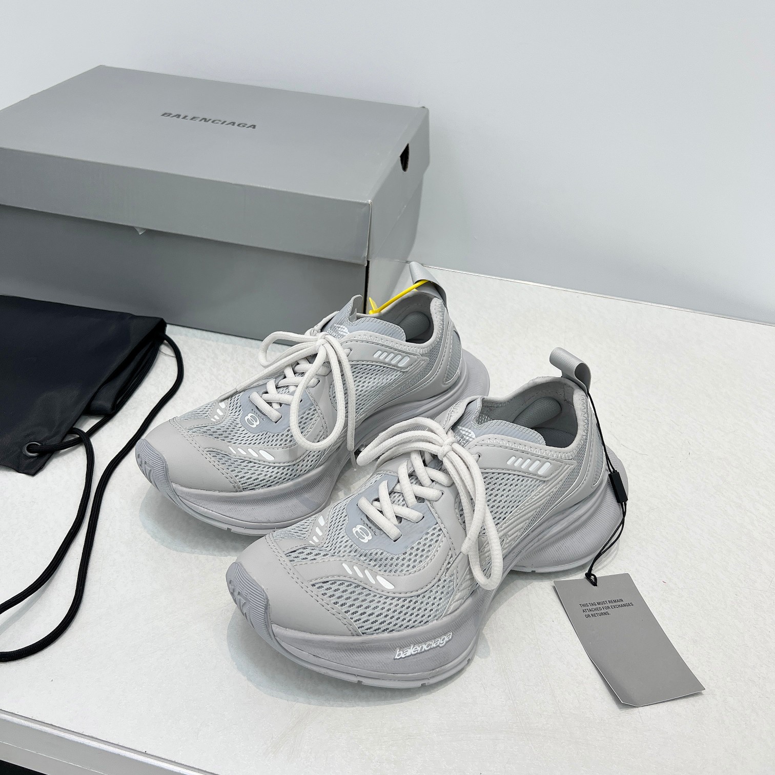 Balenciaga Sneakers Black Breathable