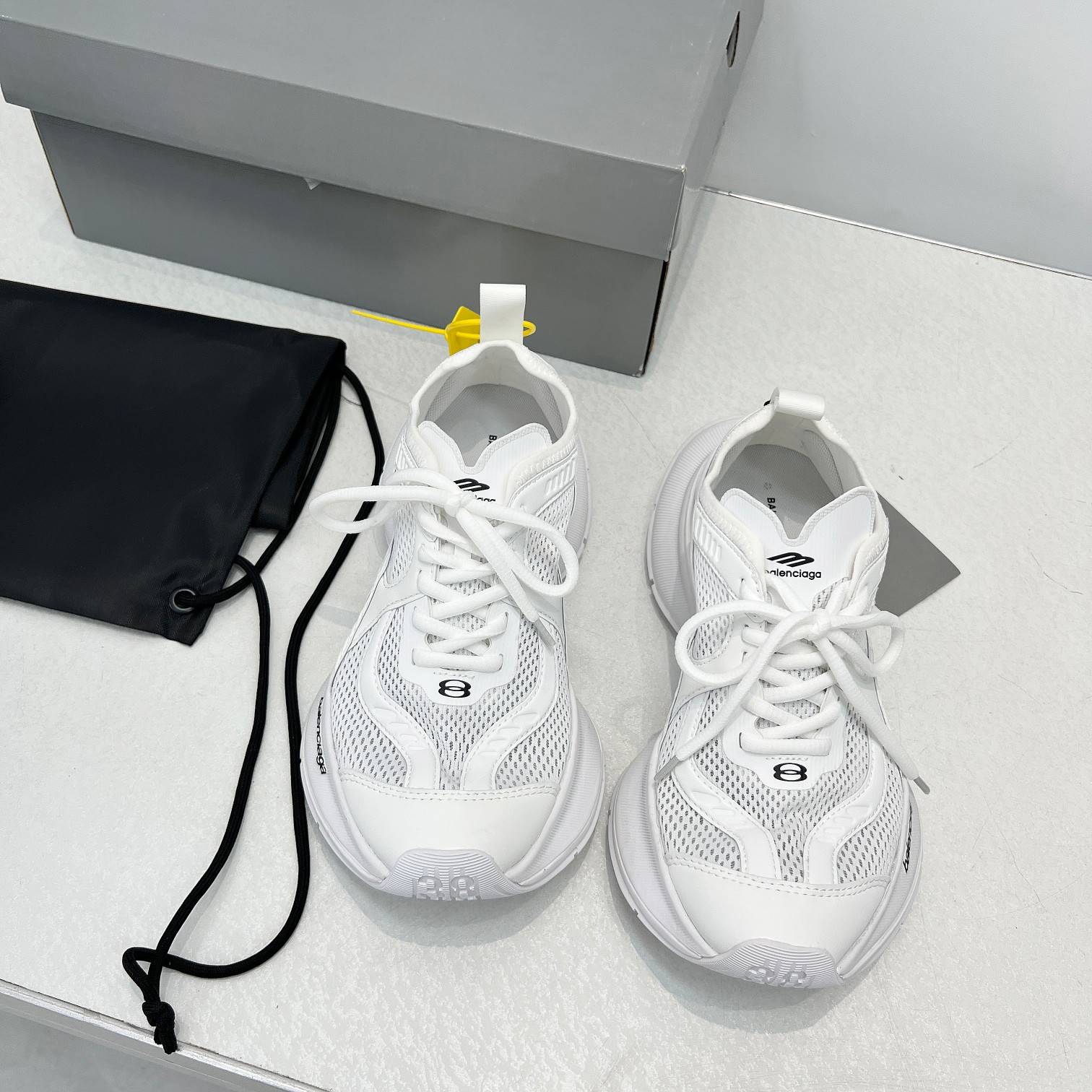 Balenciaga Sneakers Black Breathable