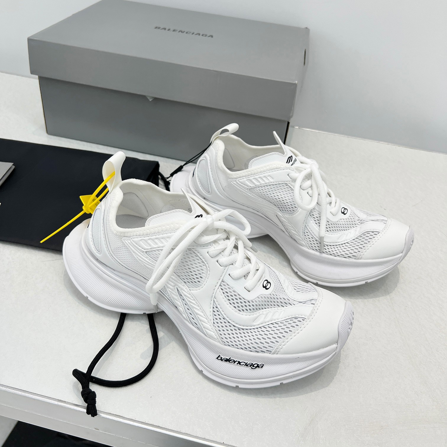 Balenciaga Sneakers Black Breathable