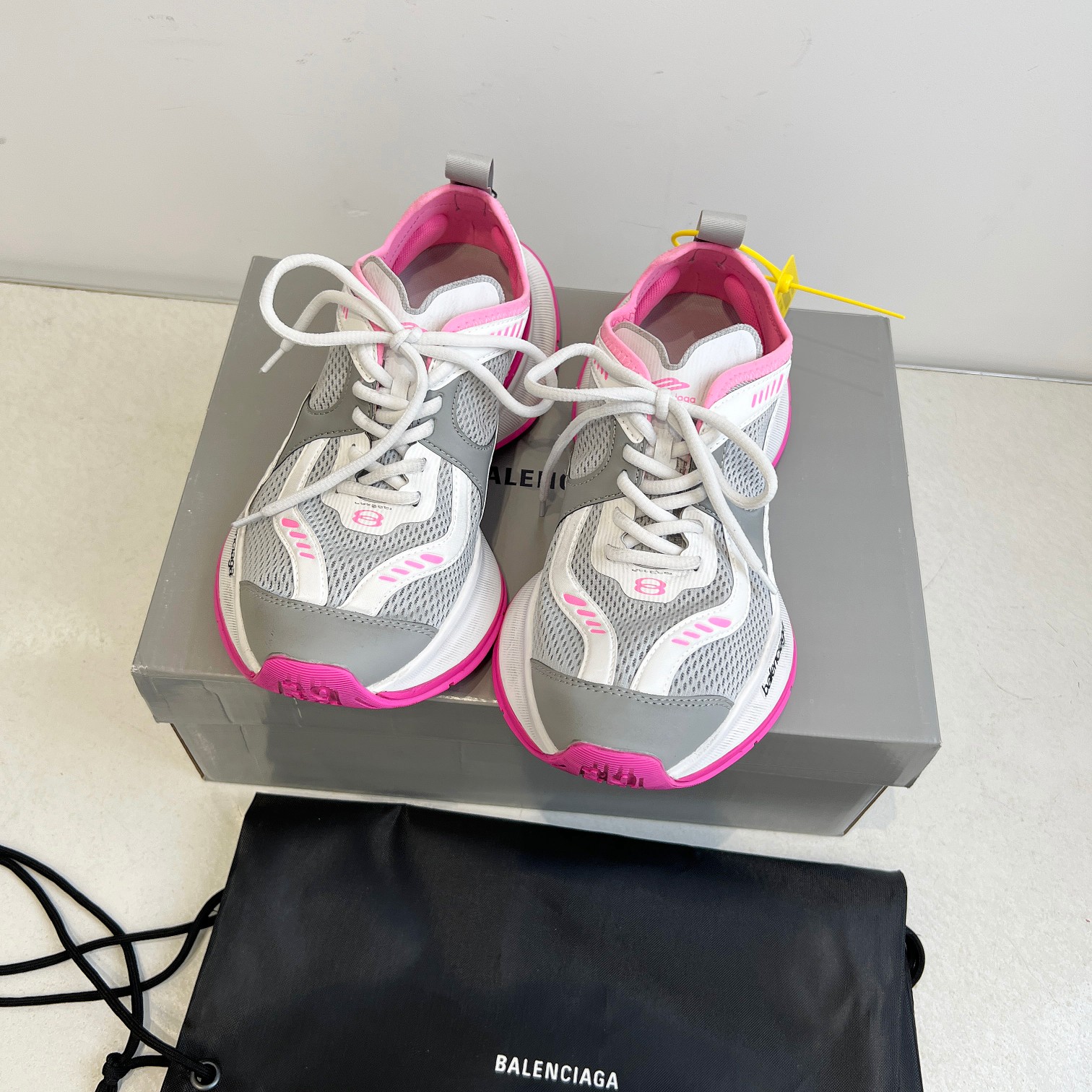 Balenciaga Sneakers Black Breathable