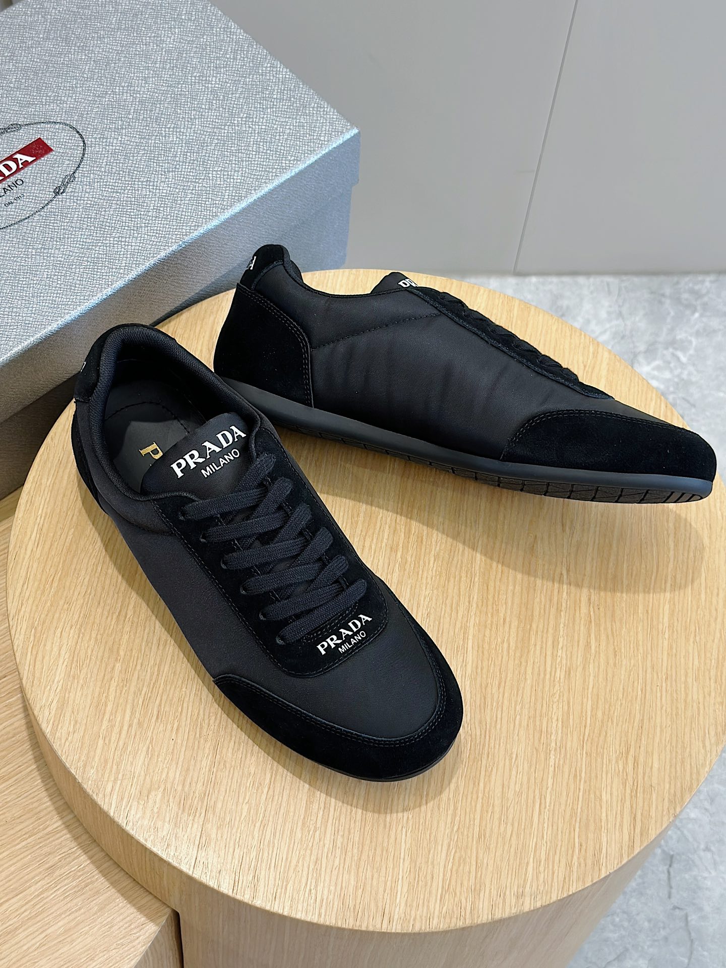 Adidas Prada Male Leather Shoes Cow Leather Breathable S