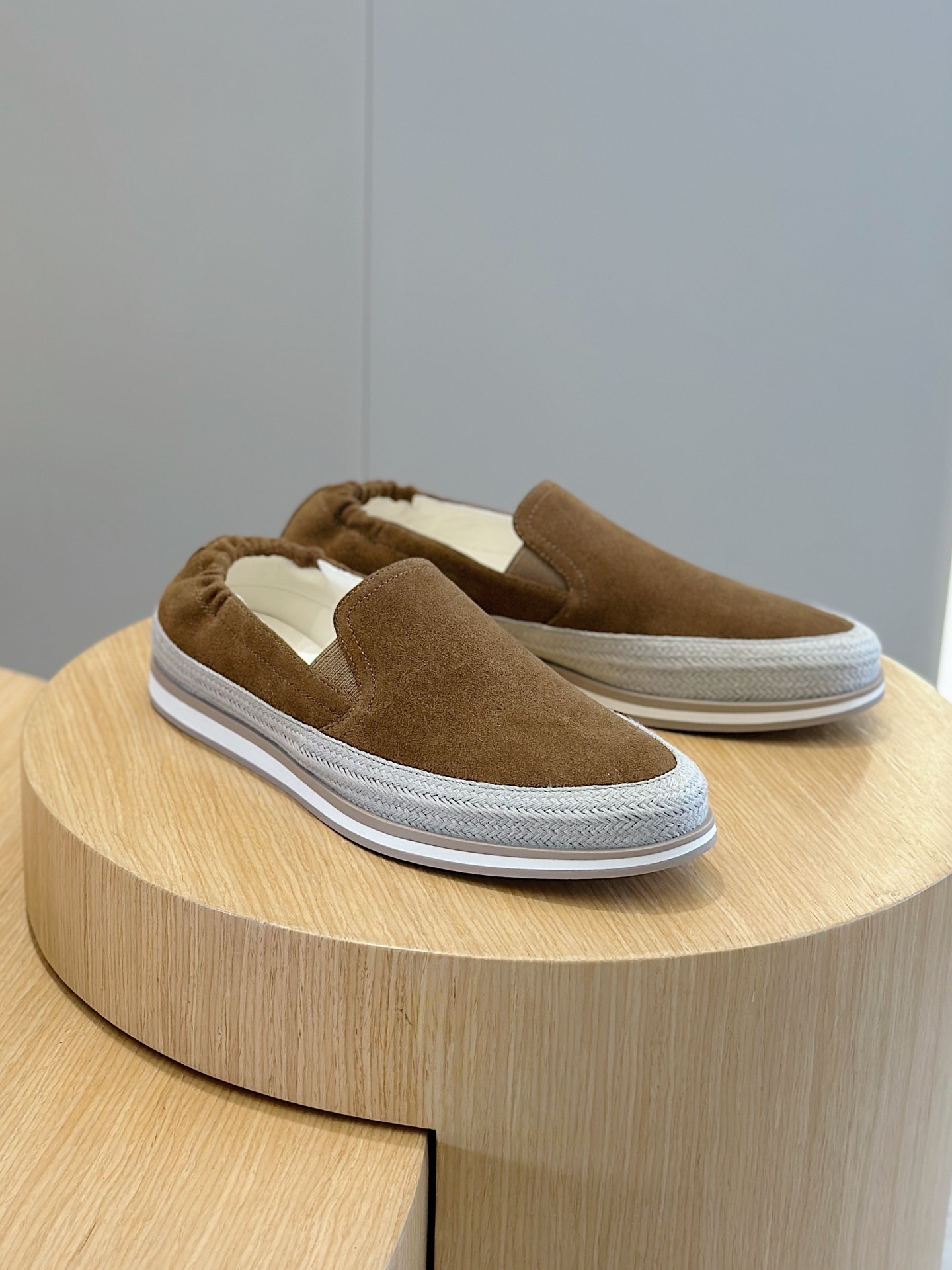 Adidas Prada Male Loafers Cow Leather S