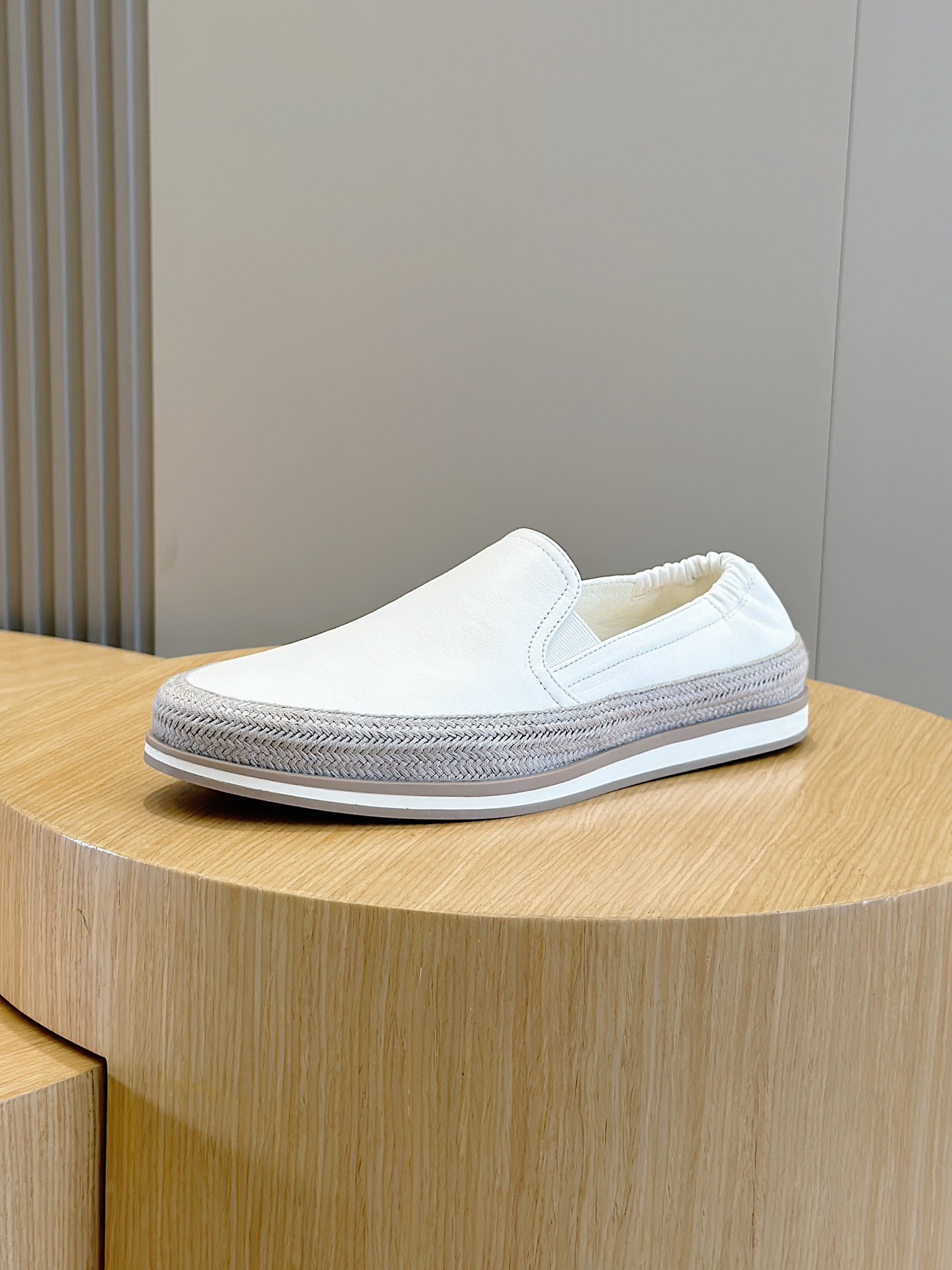 Adidas Prada Male Loafers Cow Leather S