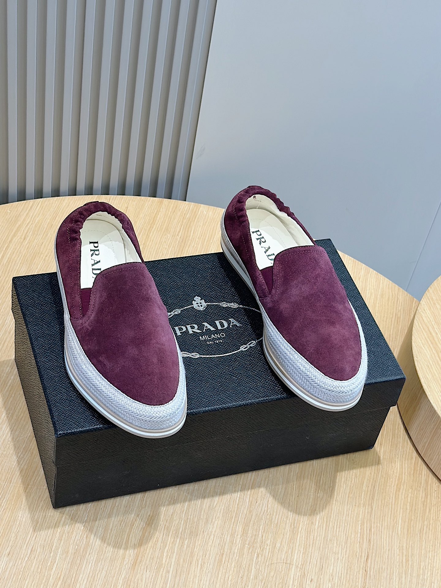 Adidas Prada Male Loafers Cow Leather S