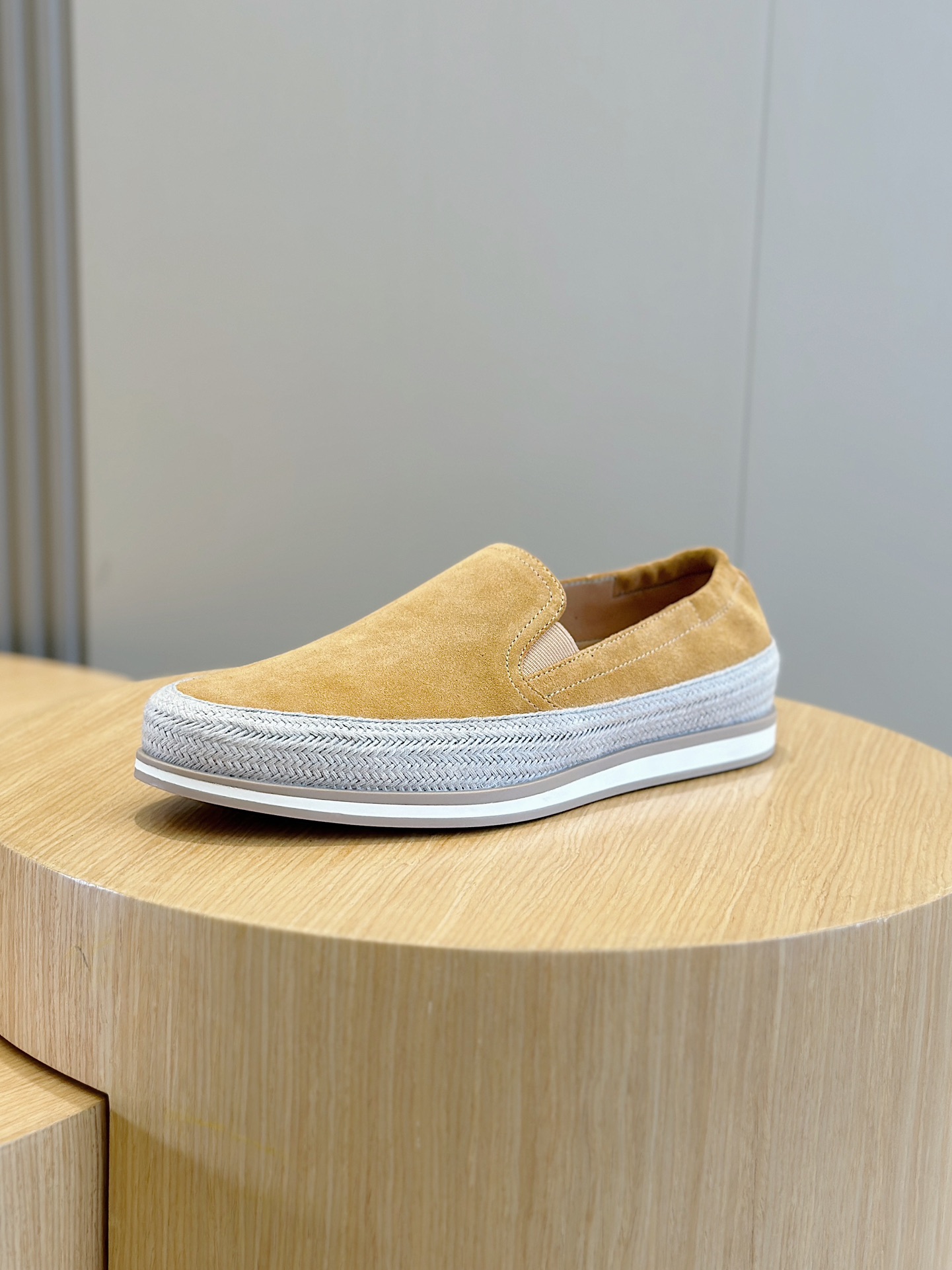 Adidas Prada Male Loafers Cow Leather S