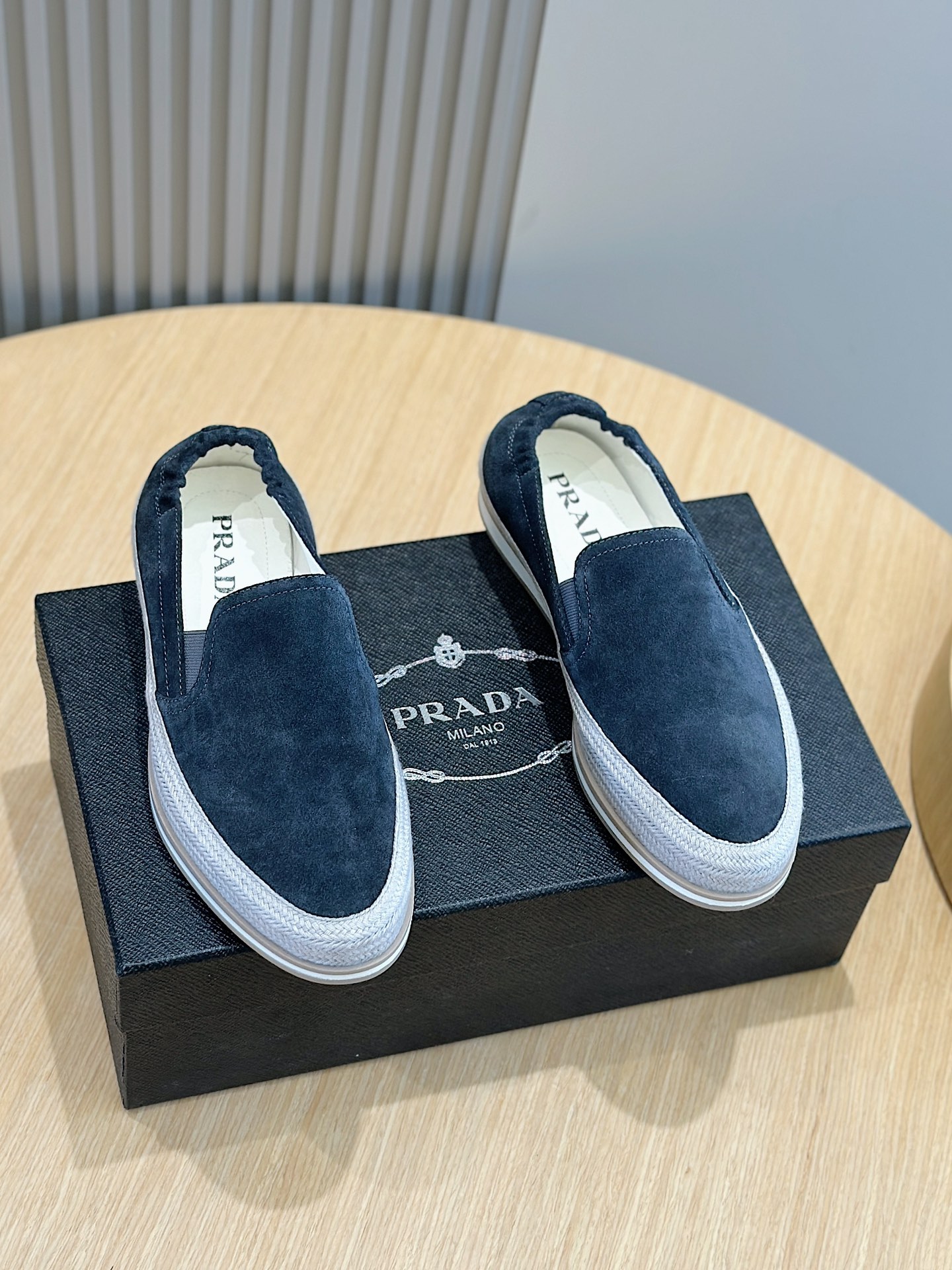 Adidas Prada Male Loafers Cow Leather S