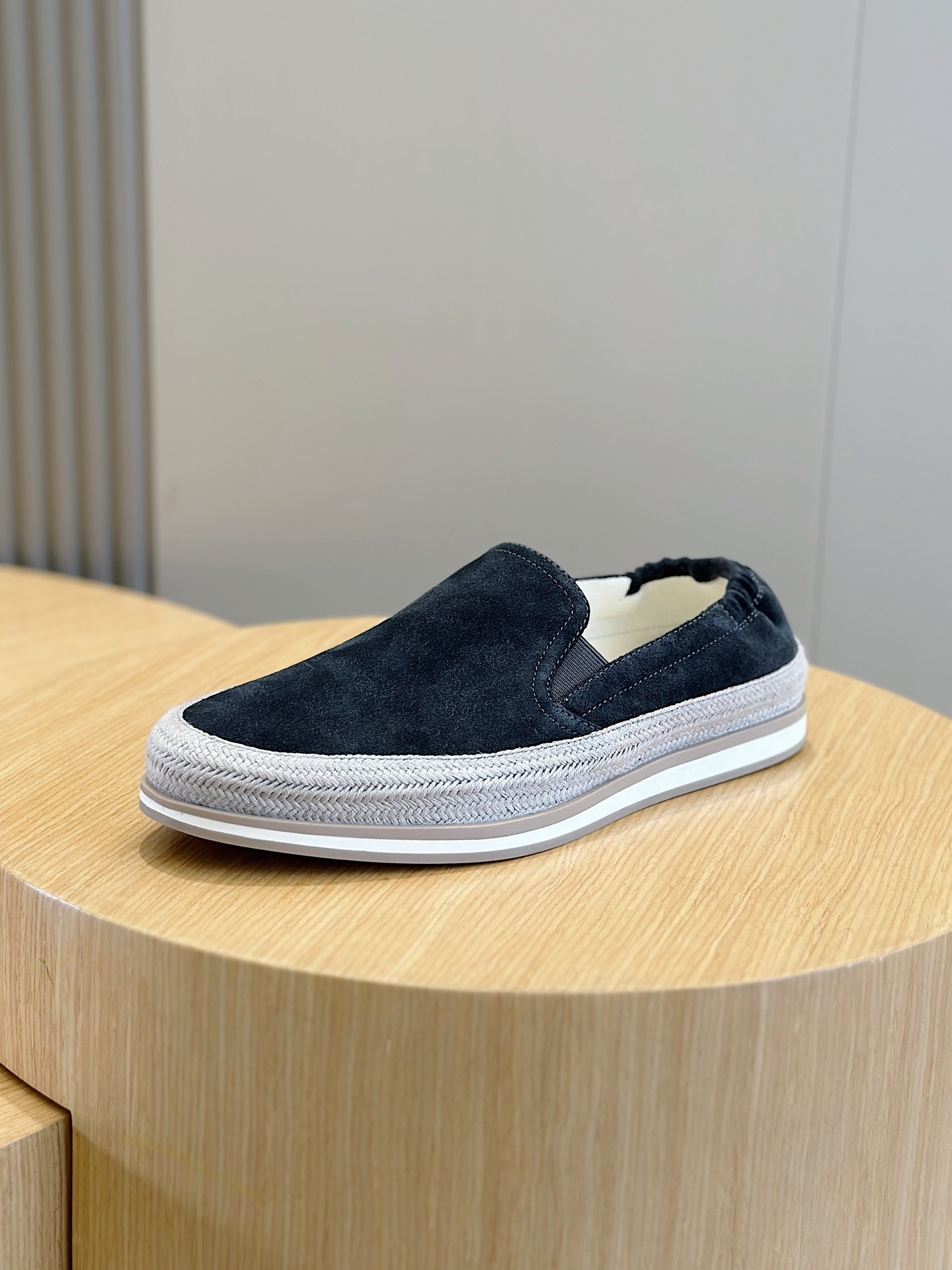 Adidas Prada Male Loafers Cow Leather S