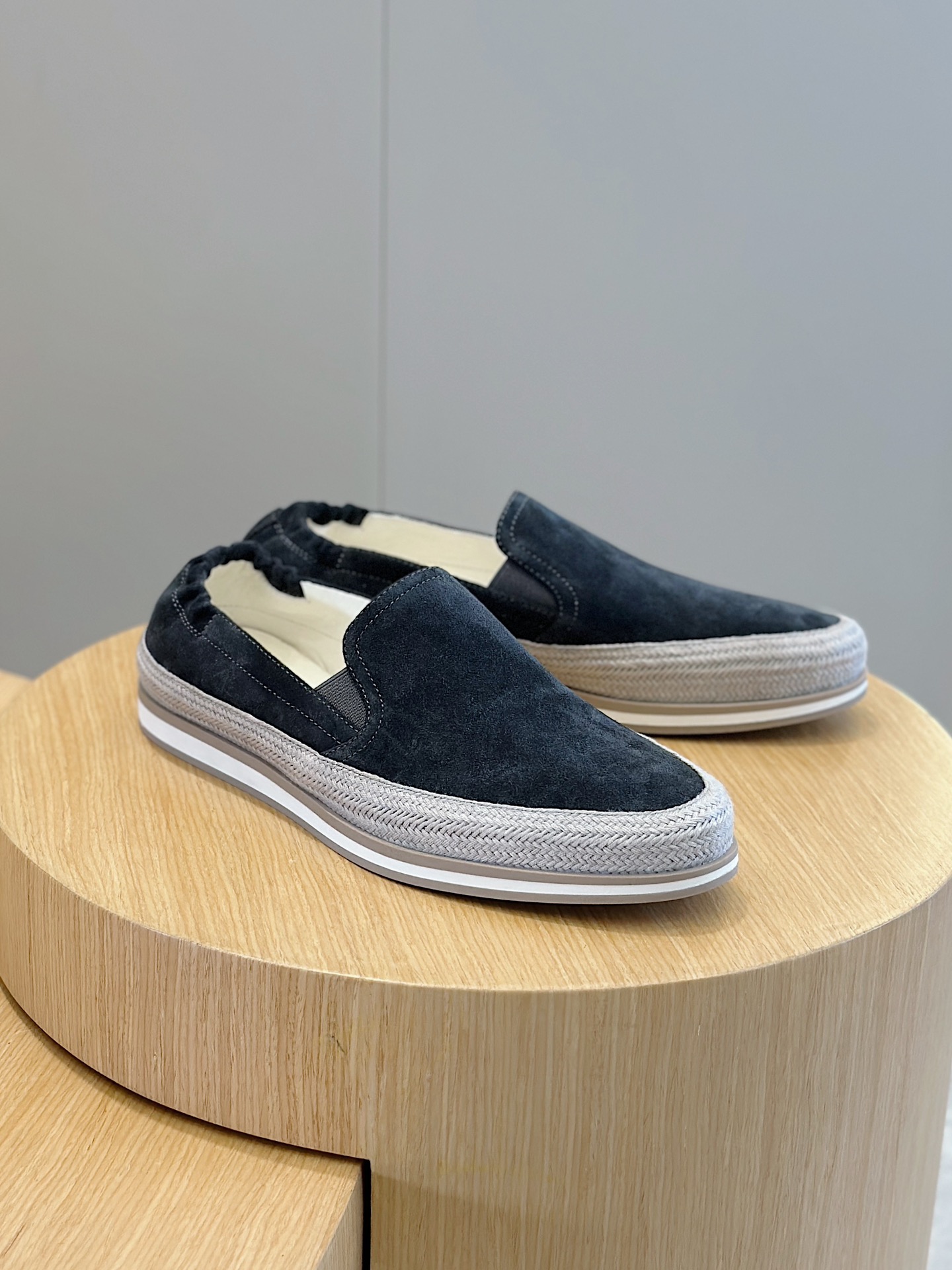 Adidas Prada Male Loafers Cow Leather S