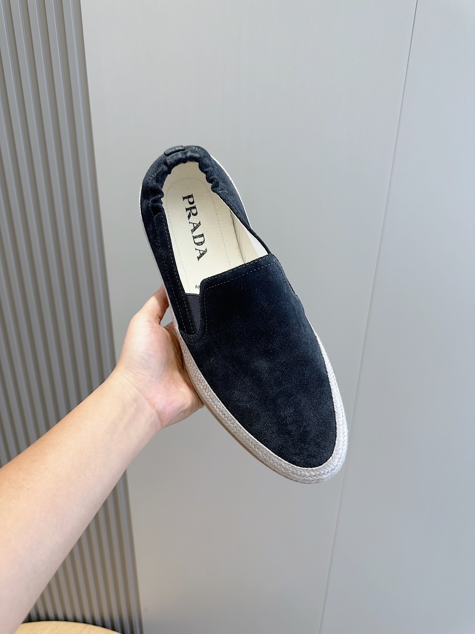 Adidas Prada Male Loafers Cow Leather S