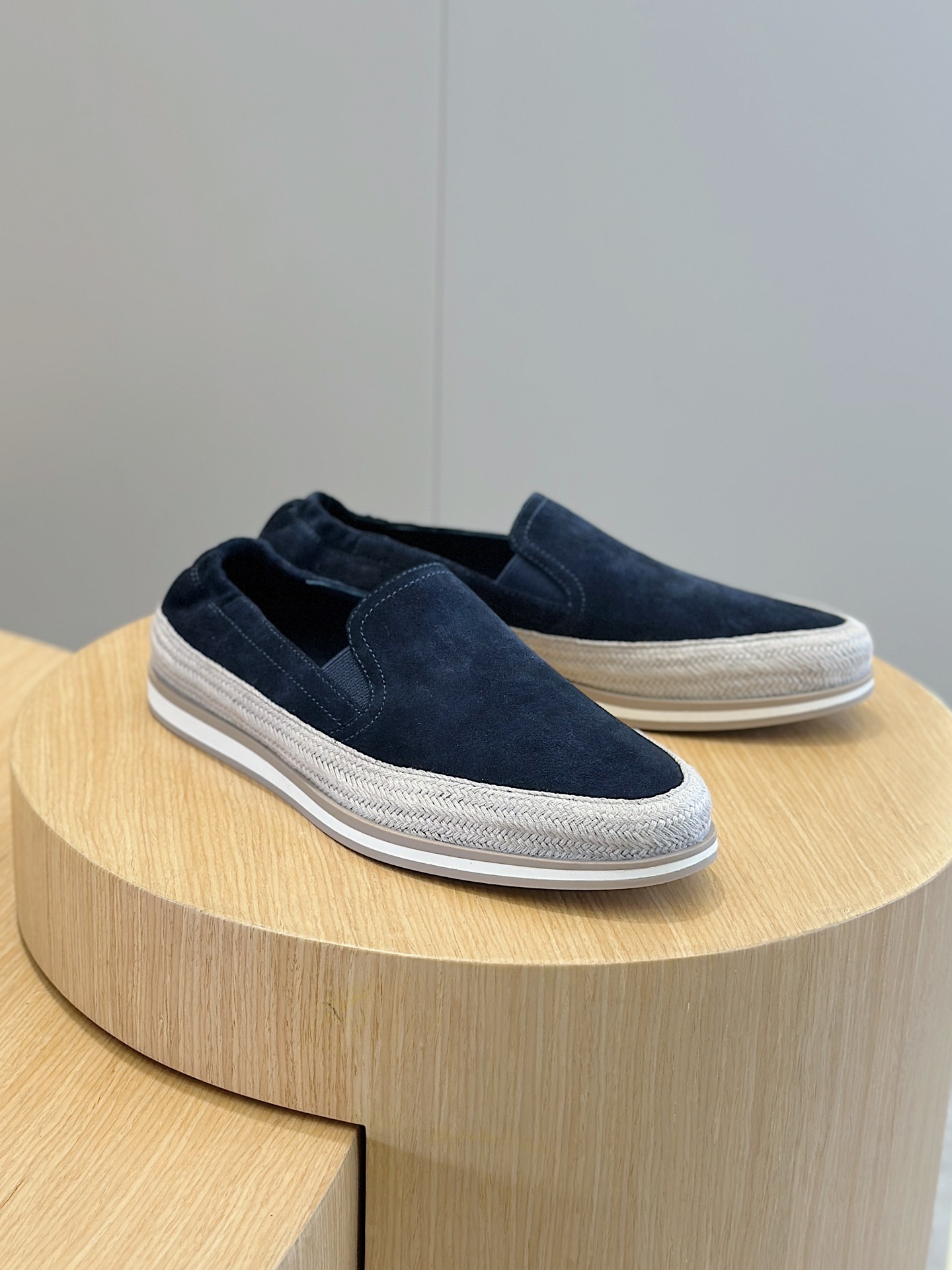 Adidas Prada Male Loafers Cow Leather S