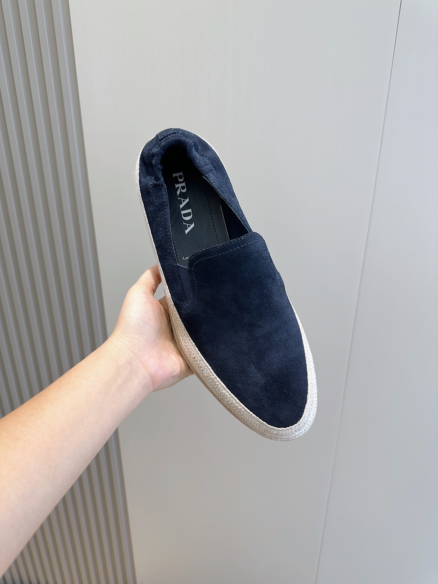 Adidas Prada Male Loafers Cow Leather S