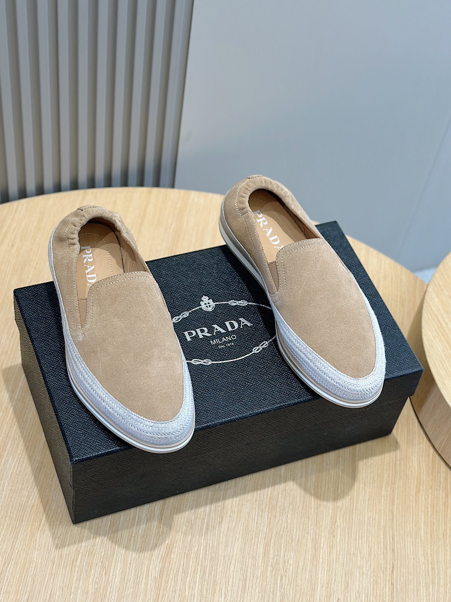 Adidas Prada Male Loafers Cow Leather S