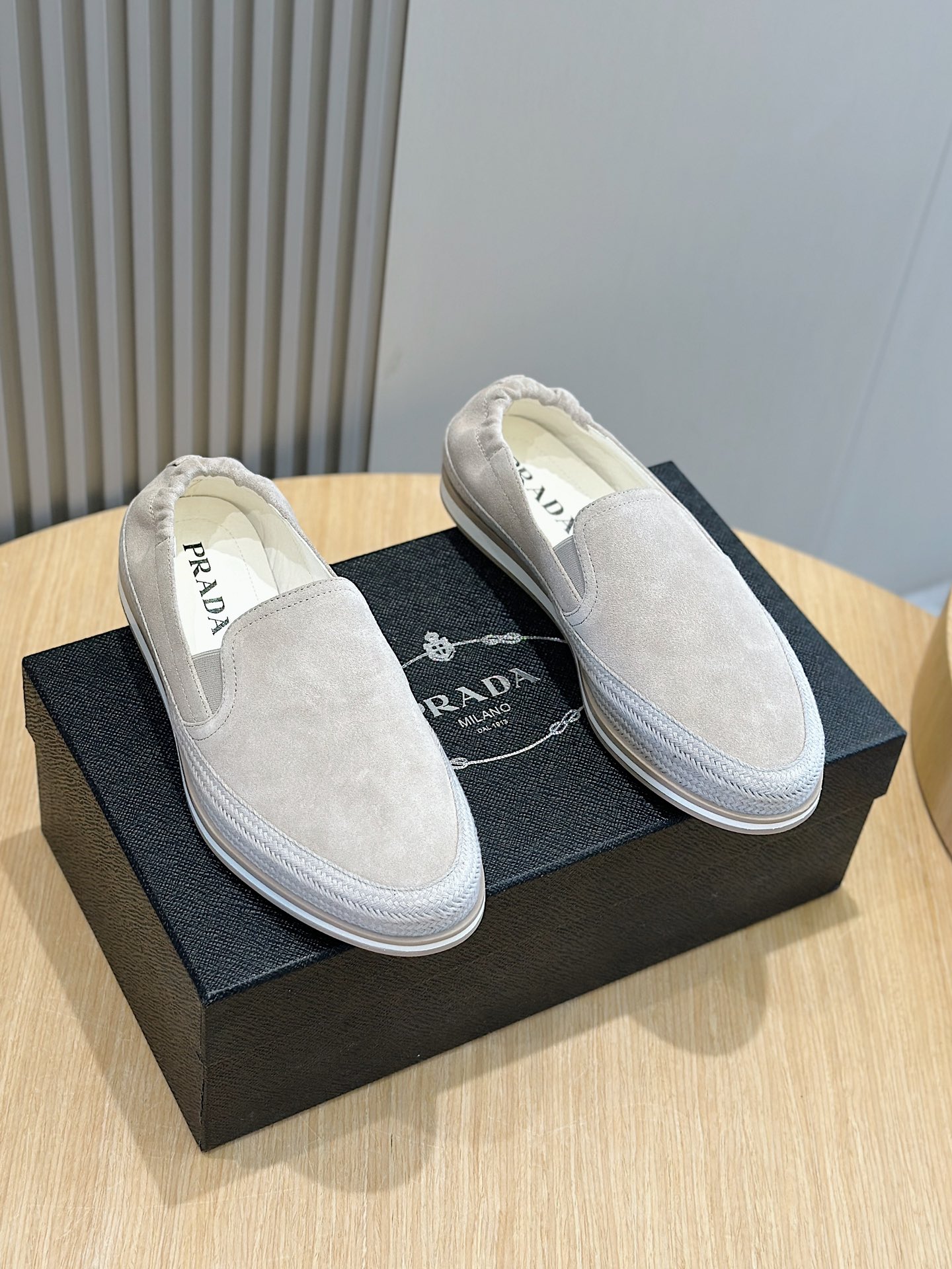 Adidas Prada Male Loafers Cow Leather S