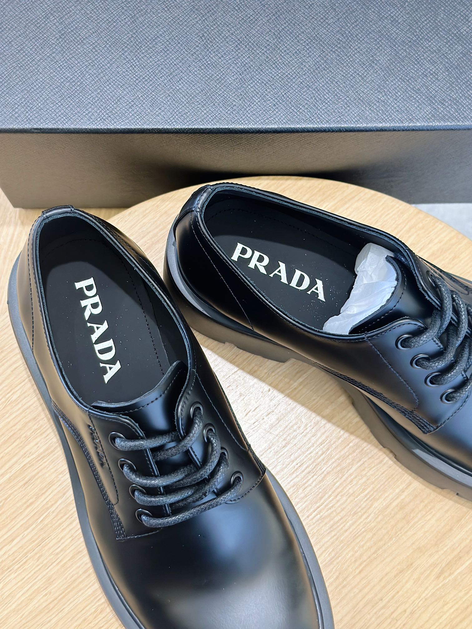 Adidas Prada Loafers Cow Leather M-s
