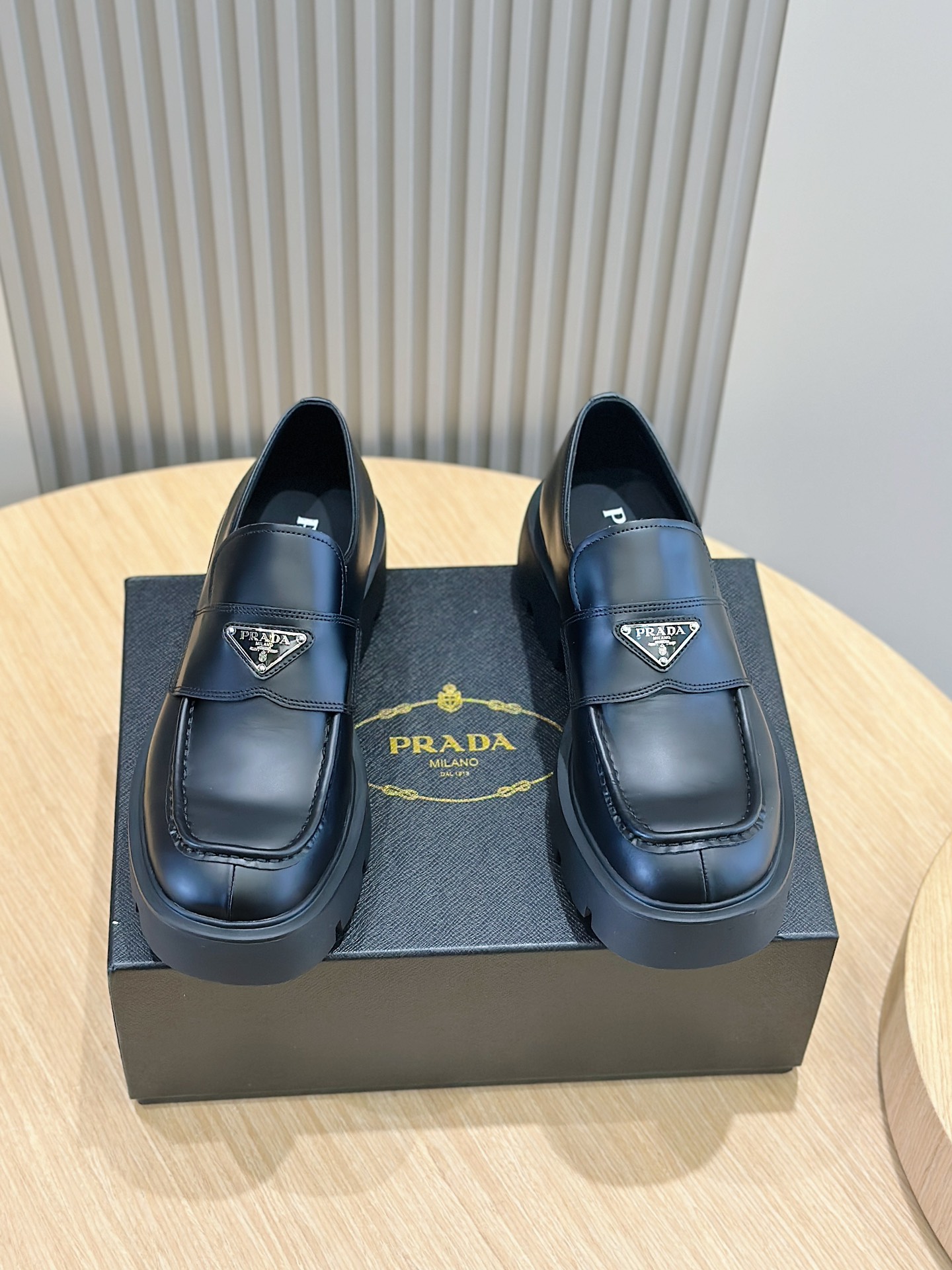 Prada Loafers Cow Leather M-s
