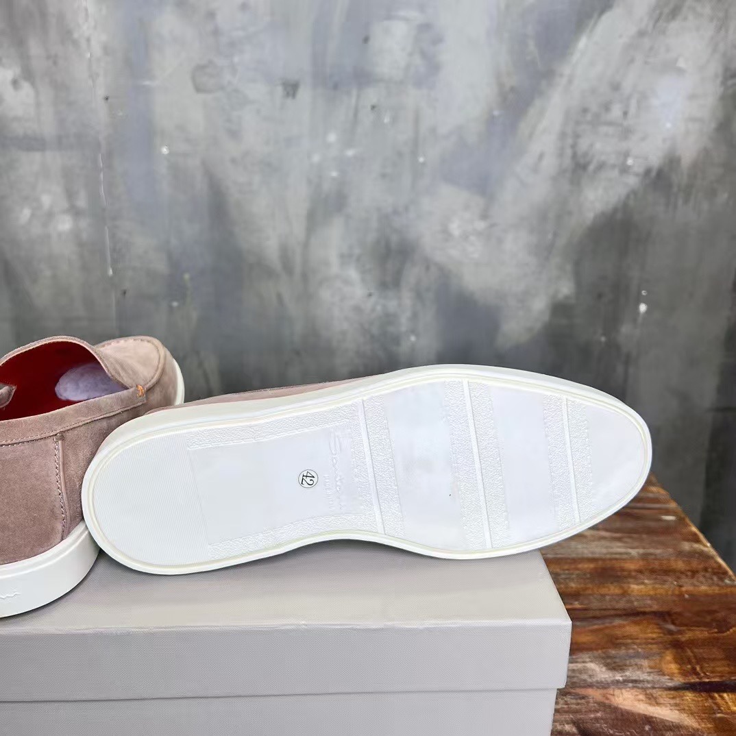 Santoni Male Leather Shoes Real Leather Breathable 45-s